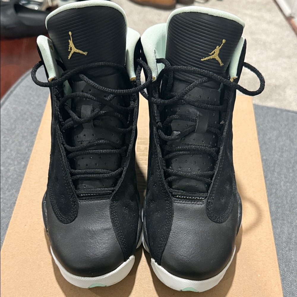 Jordan Kids Sneakers Black and Gold